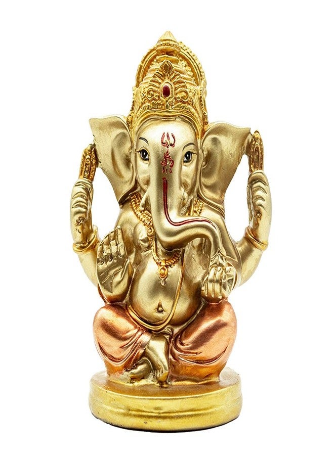 BangBangDa Hindu Lord Ganesha Statue - Indian Elephant God Murti Decor Hand Painting Figurines Idol Wedding Return Gifts Home Mandir Pooja Item Altar Yoga Room Decor - Image 1